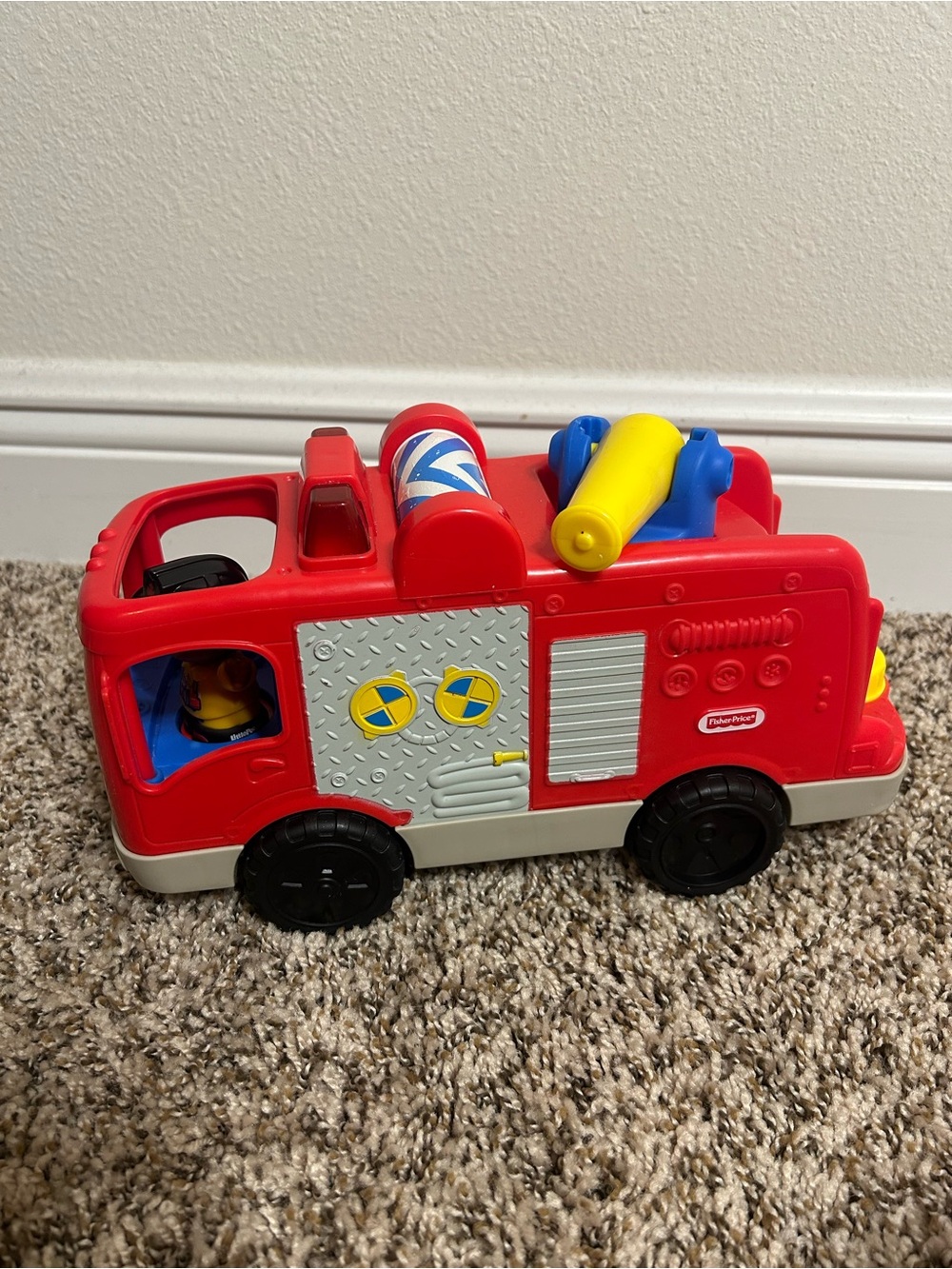 Fisher-Price Red Fire Engine Toy Little People